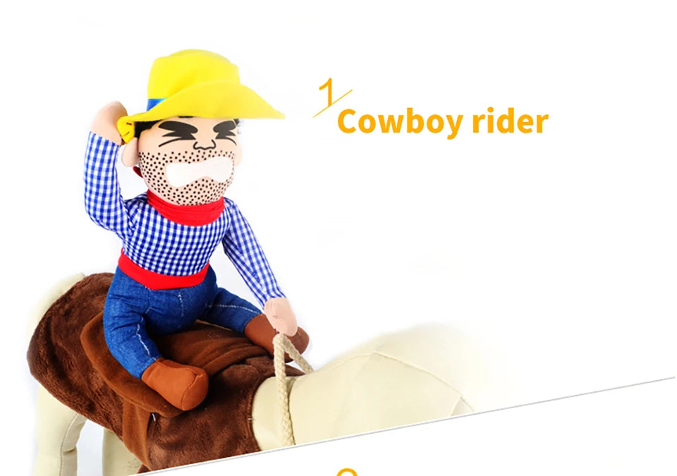 Halloween Party Dog Clothes Funny Cowboy Dressing