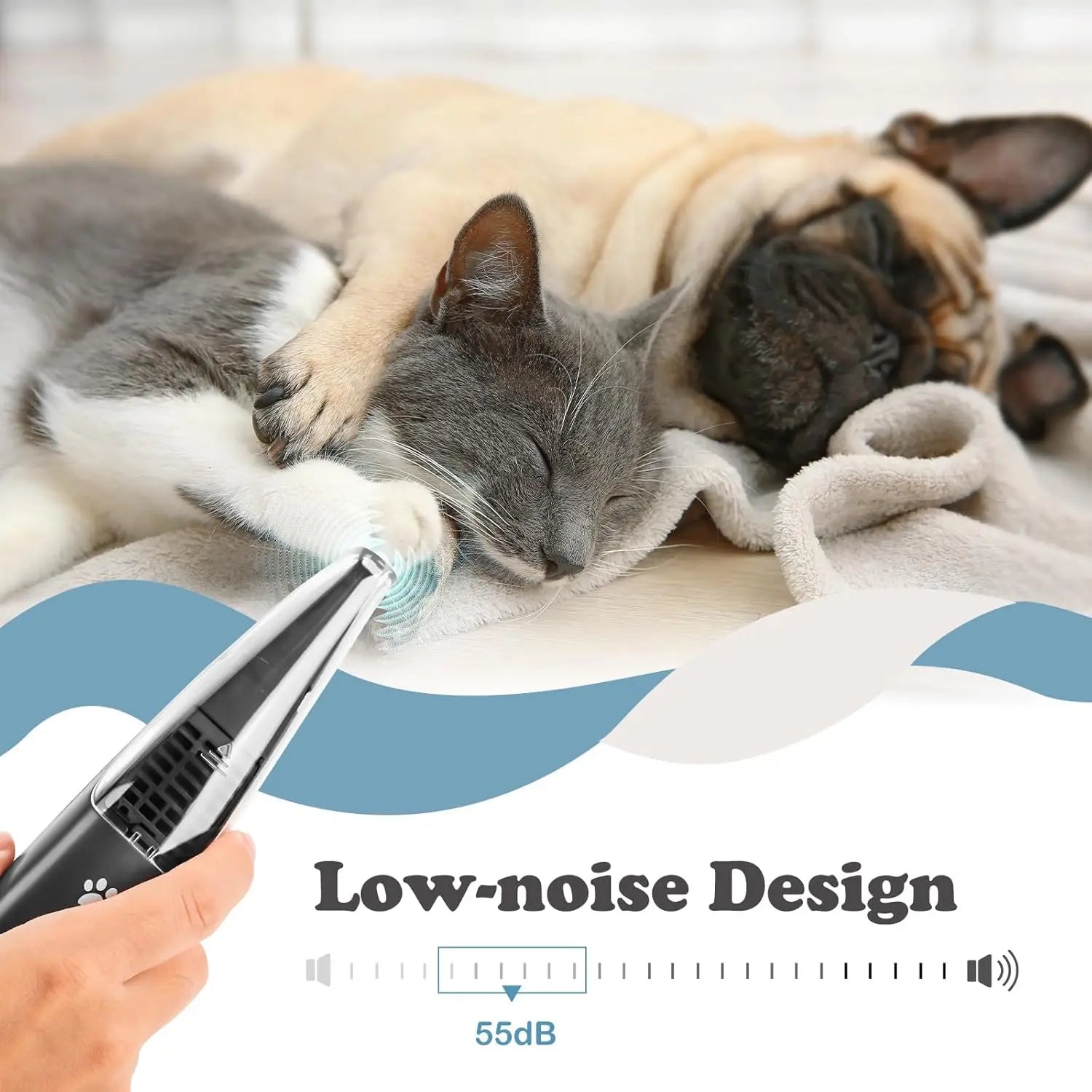 Pet Paw Trimmer with Vacuum Suction