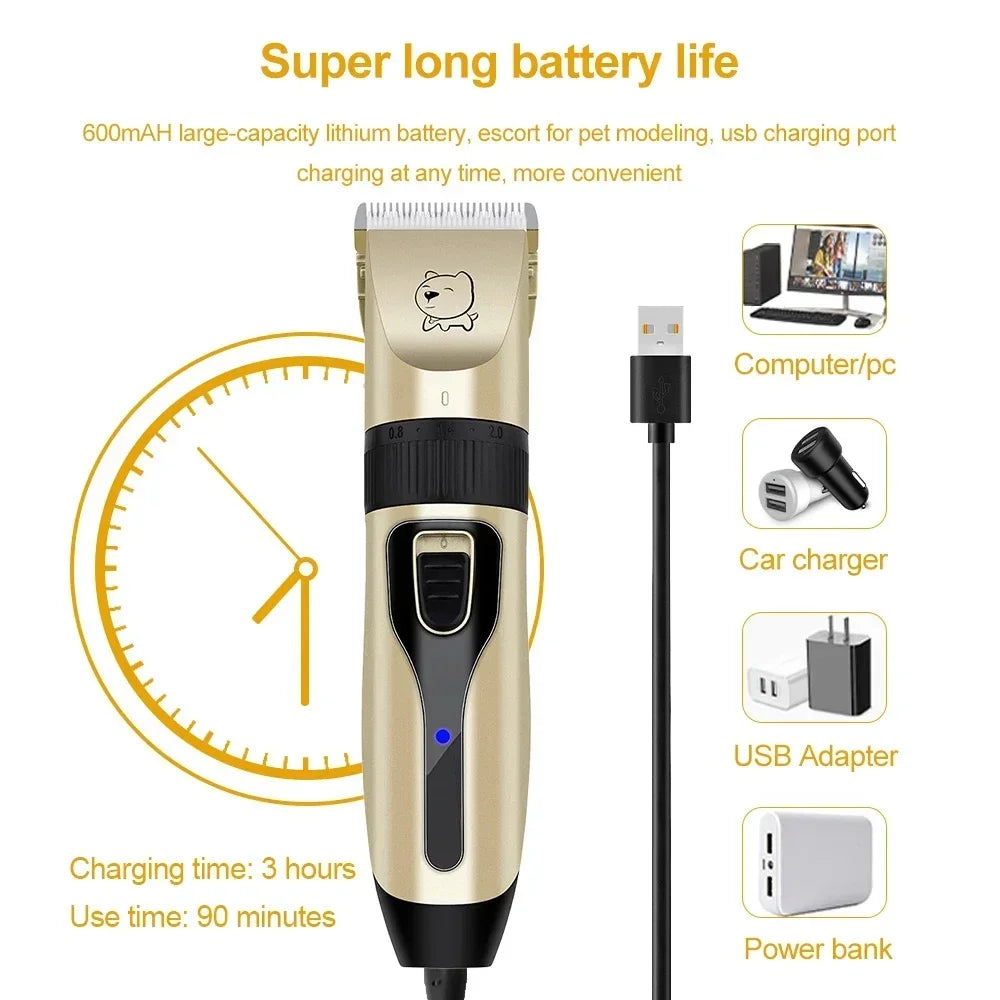 Hair Clipper Electrical Grooming Trimmer for Pet