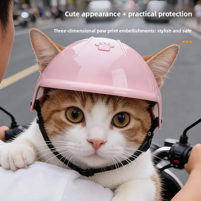 Pet Helmet Pink Motorcycle Pet Motorcycle Sports Outdoor