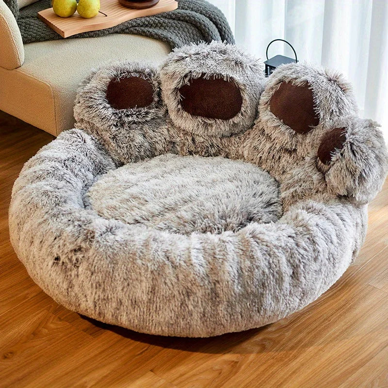 Paw Shape Comfortable Cozy Pet Sleeping Bed