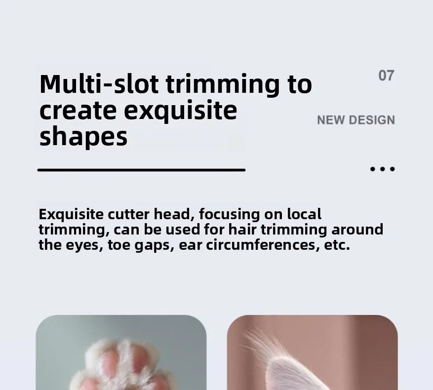 Grooming Clippers & LED Light LCD Display 18mm Wide Blade for Pet