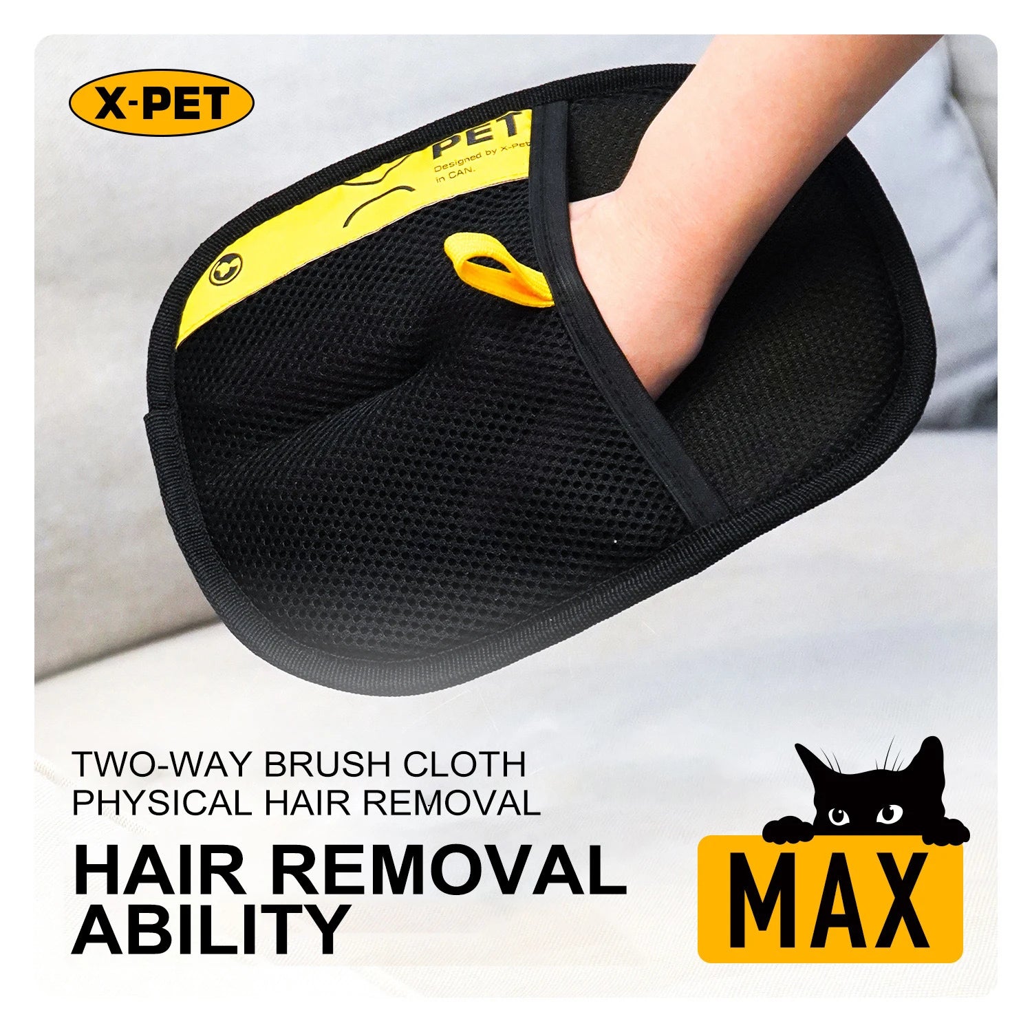Large Pet Hair Removal Grooming Gloves