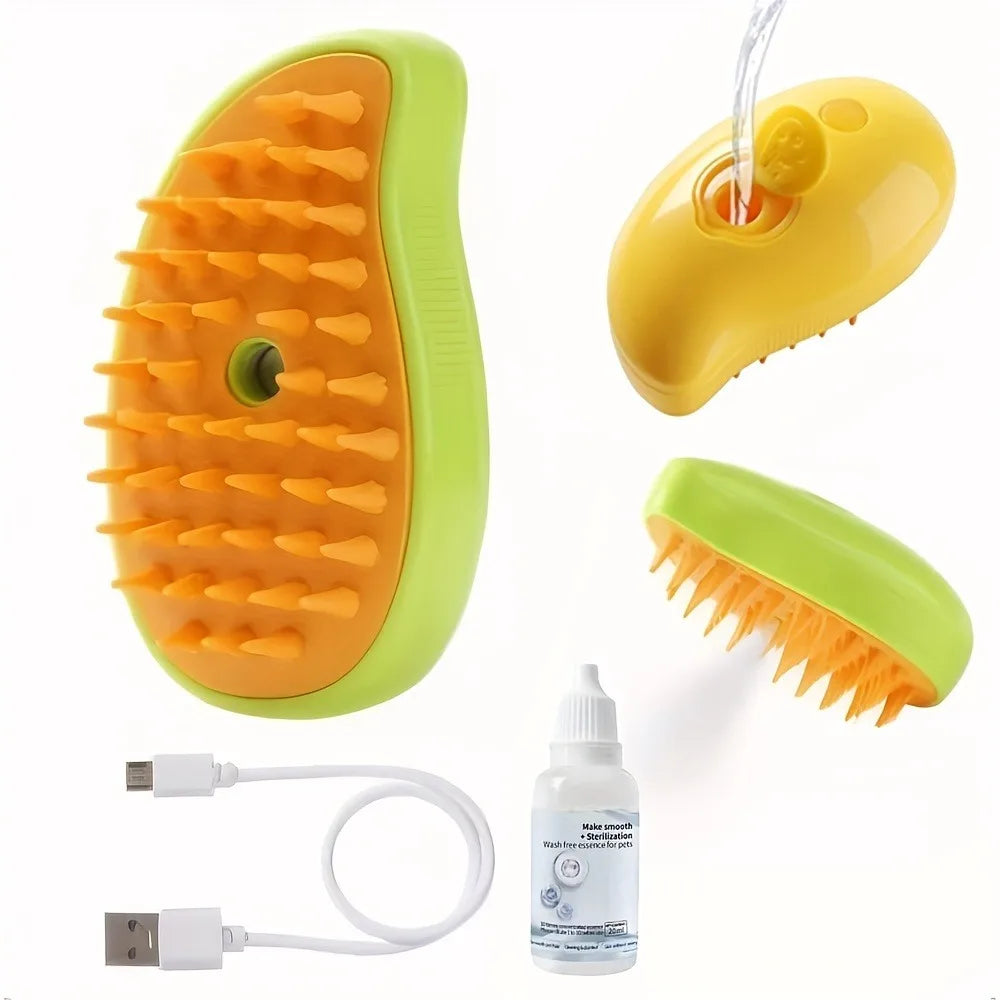 Pet Spray Grooming Brush - Waterless Bath Massage Comb