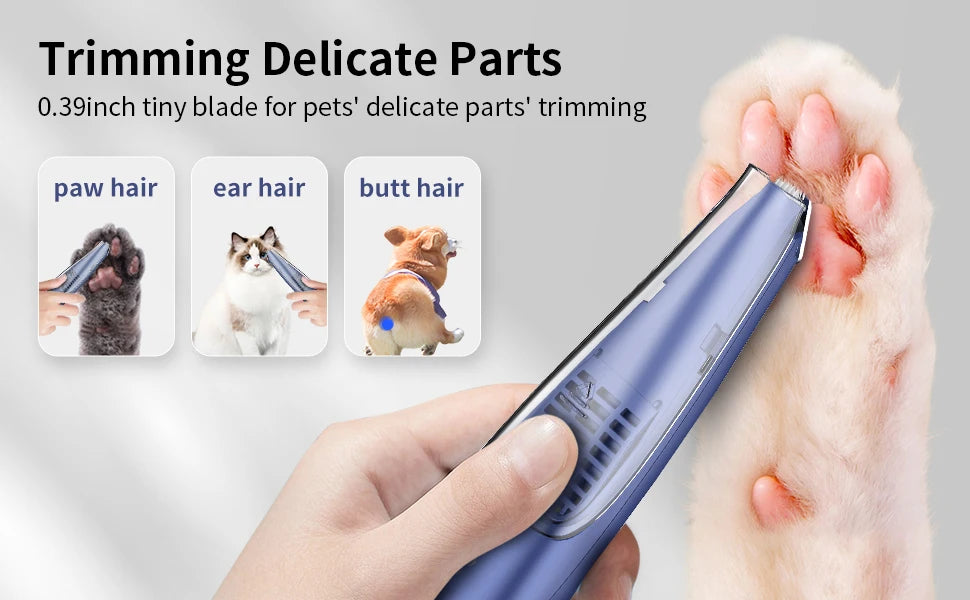 Pet Paw Trimmer with Vacuum Suction